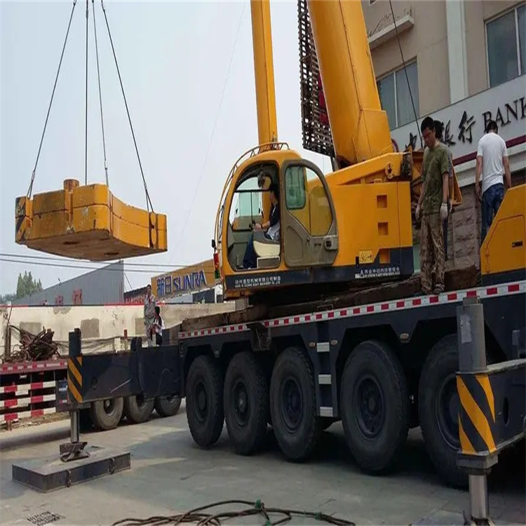 龙江镇当地吊车出租|机器吊装|75吨|工厂搬迁服务